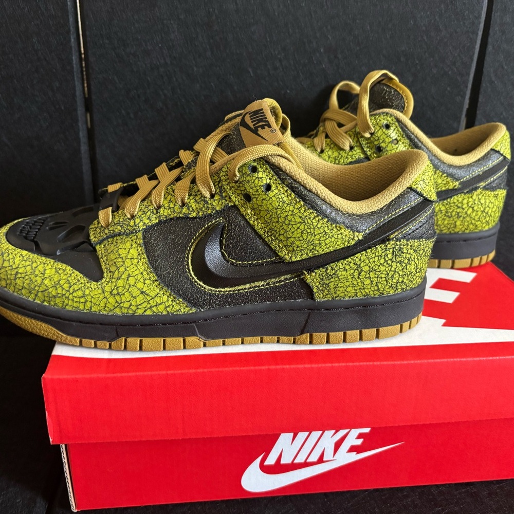 Nike Kids Dunk Low Retro QS - Bright Cactus / Black